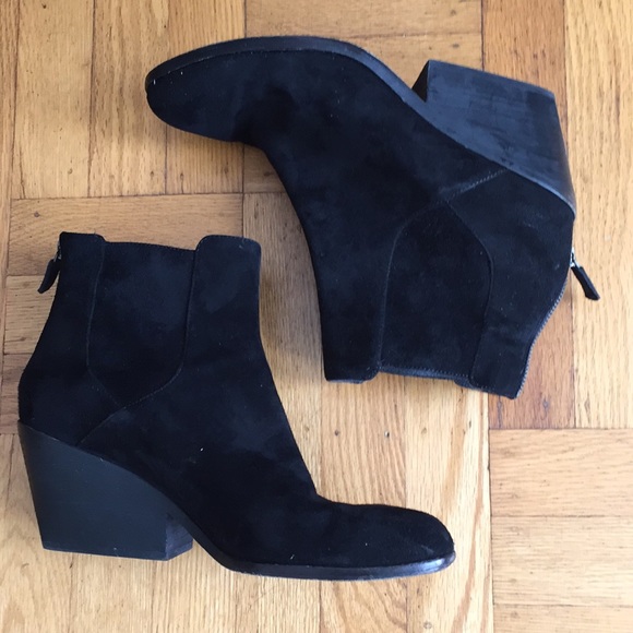 Eileen Fisher Shoes - EILEEN FISHER Black Suede Booties size 10